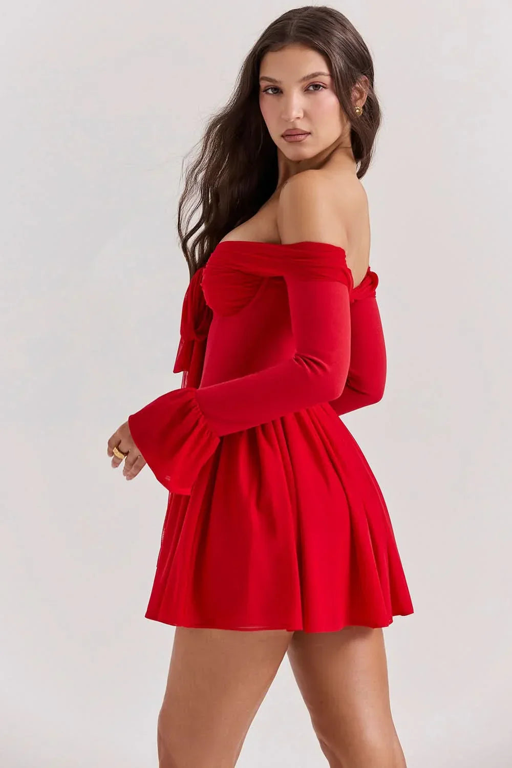 Sienna Bow Mini Dress