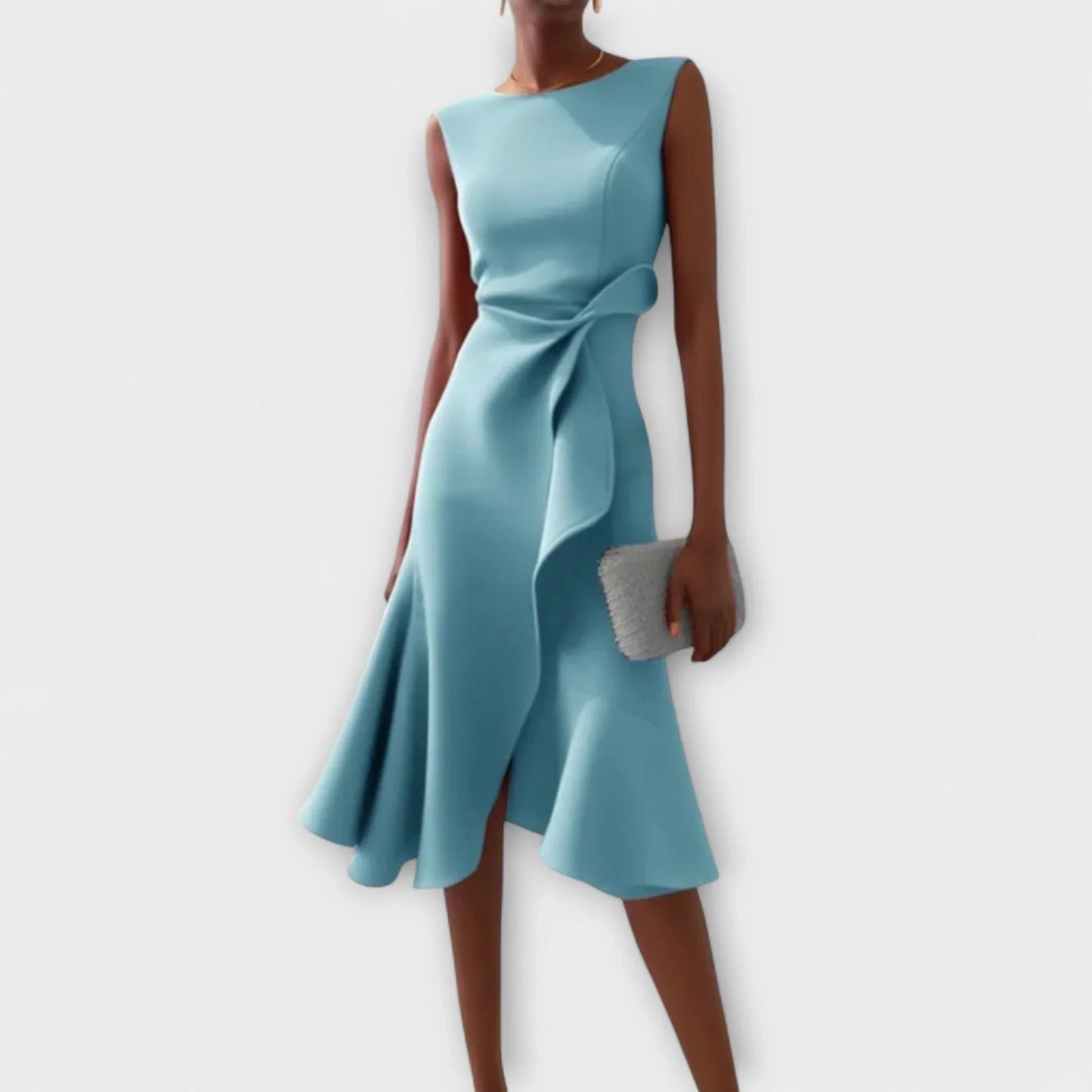 Elena Draped Midi Dress