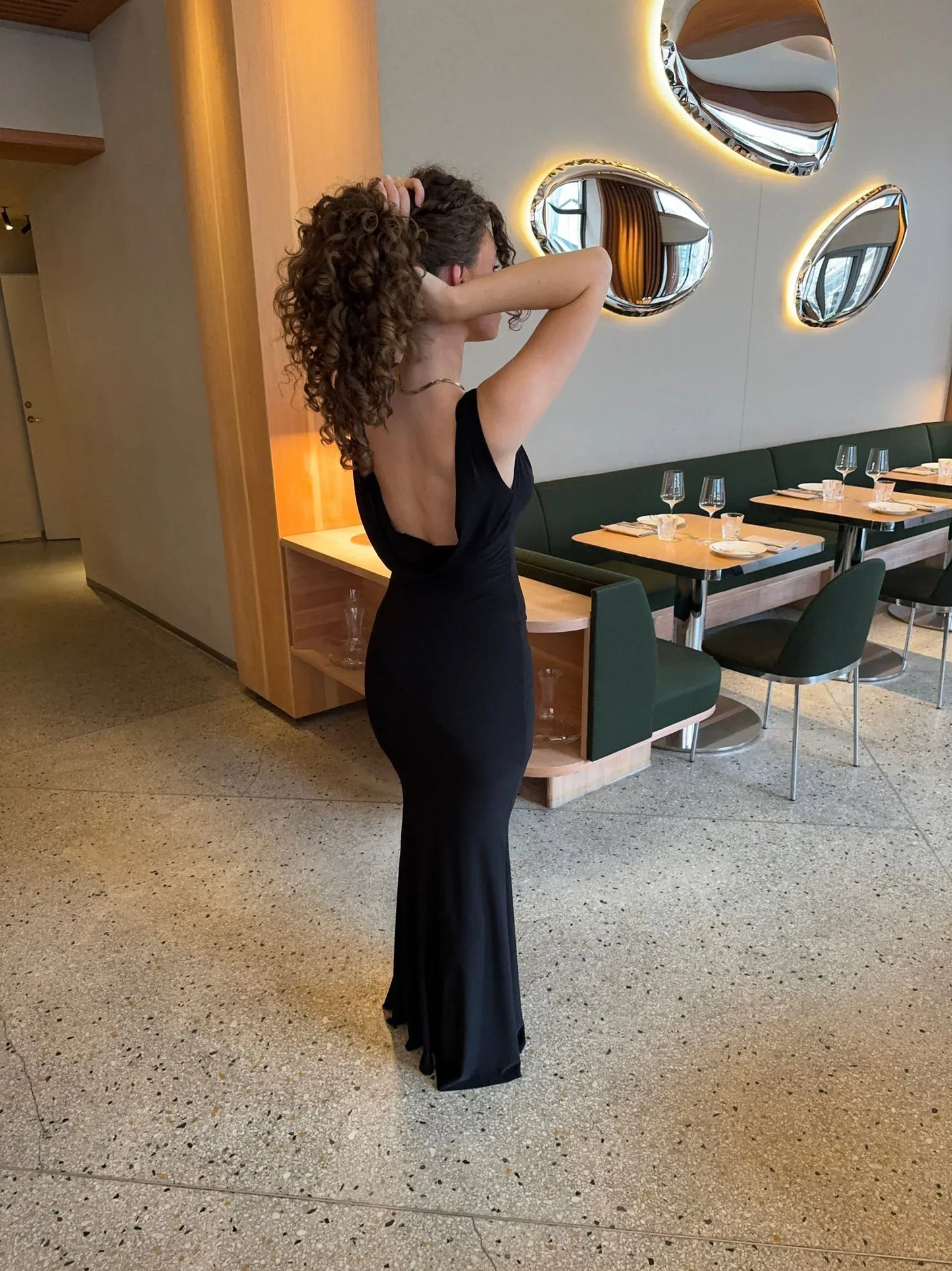 Aria Backless Maxi Dress