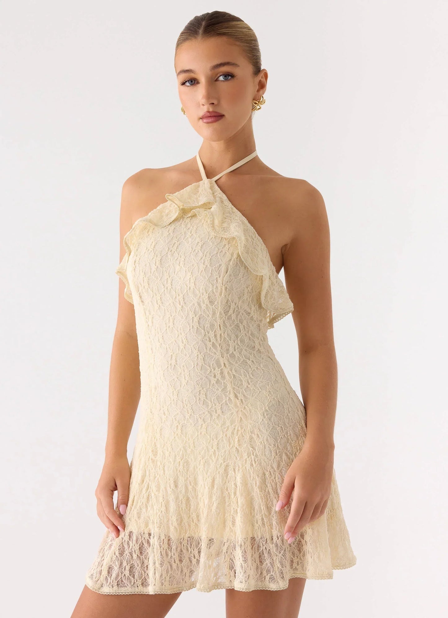 Every Second Mini Dress White