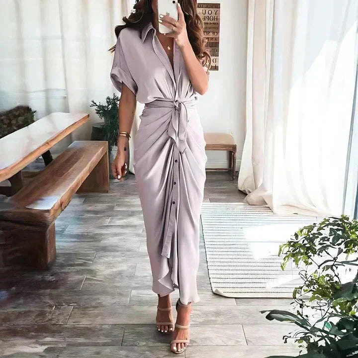 Audrey Wrap Midi Dress