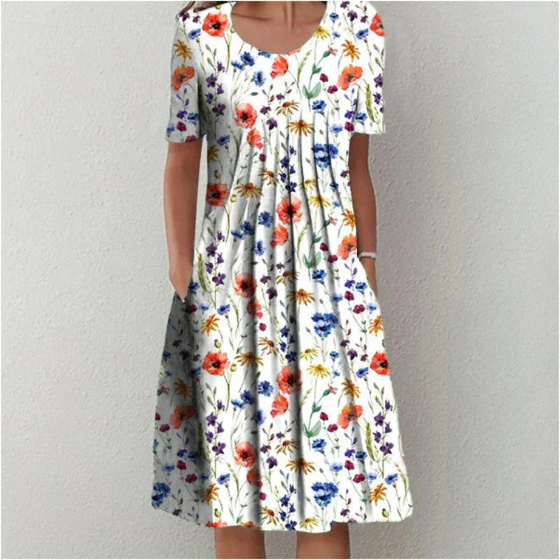 Natasha Pleated Midi Dress