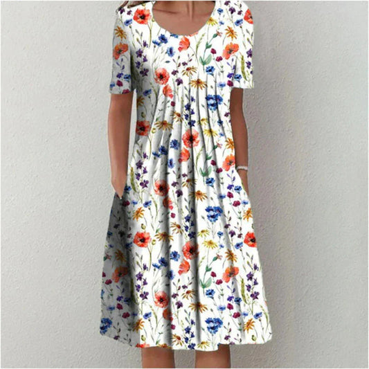 Natasha Pleated Midi Dress