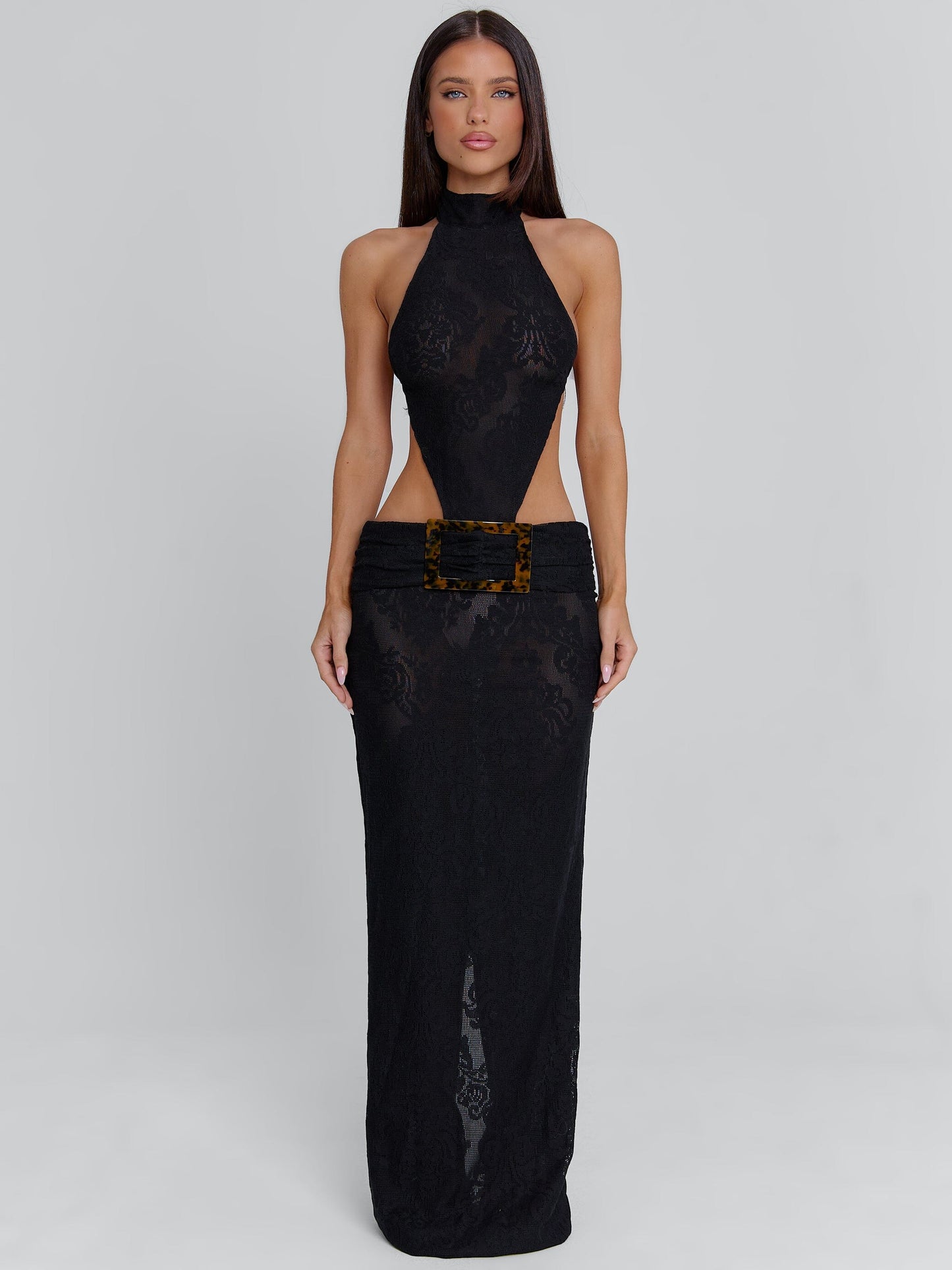 Albinae Black Maxi Dress