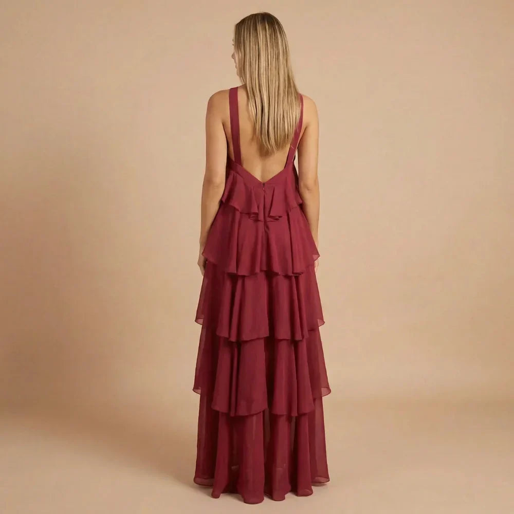 Isabelle Ruffle Maxi Dress