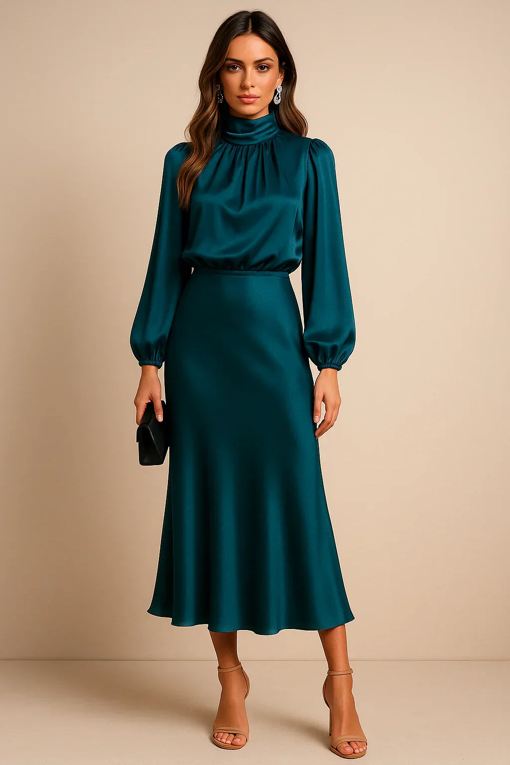 Amara Draped Midi Dress