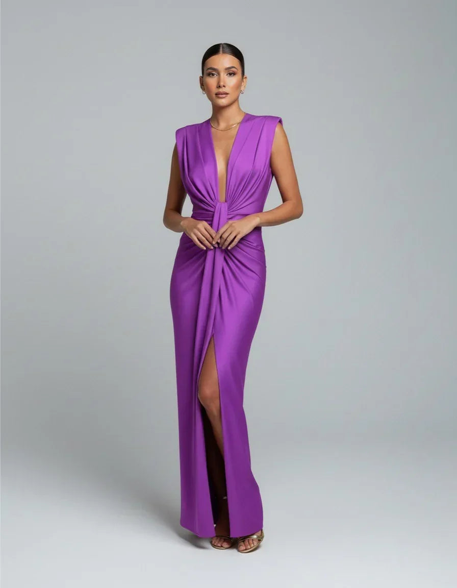 Sienna Ruched Maxi Dress