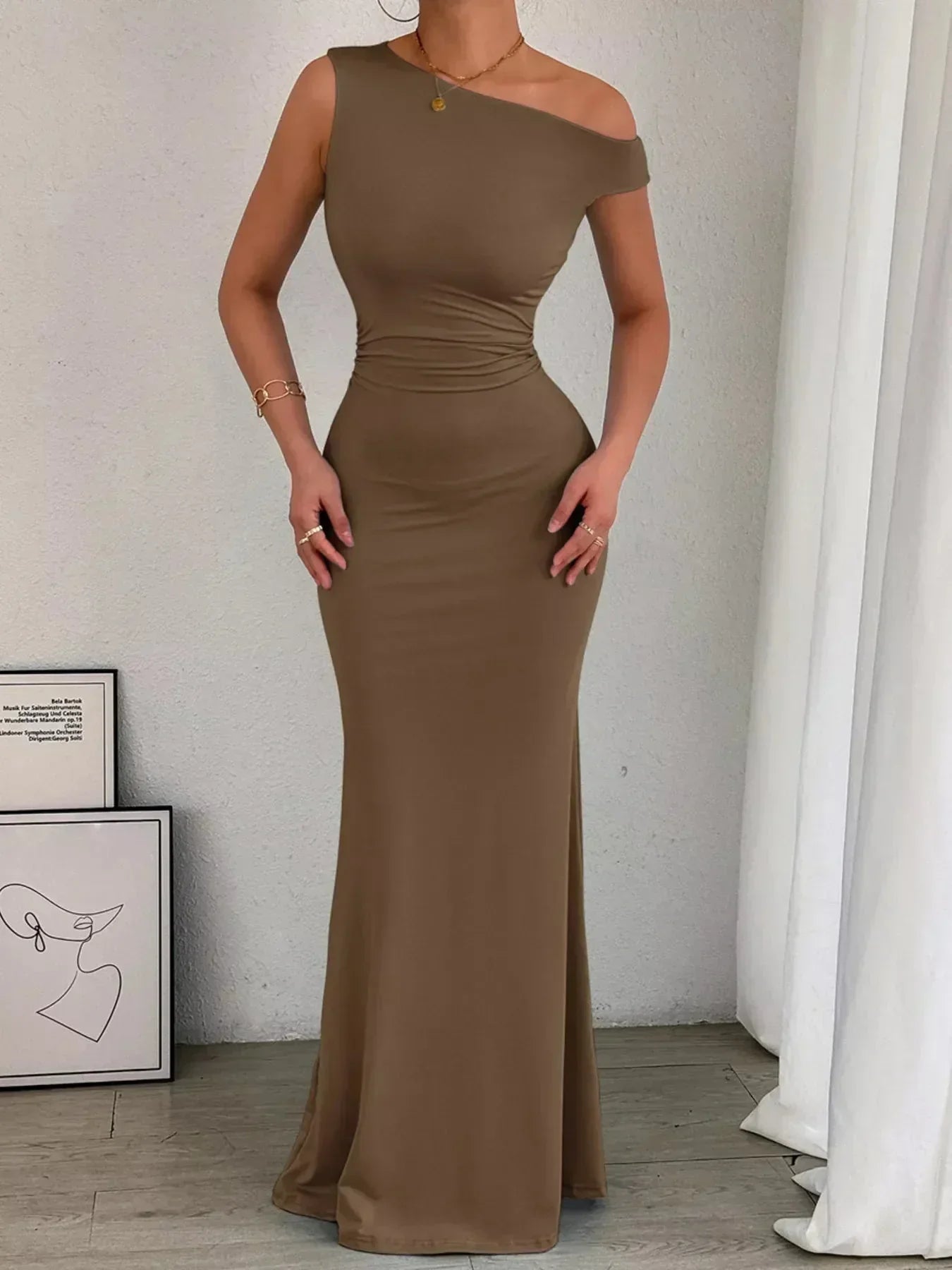 Sienna Ruched Maxi Dress