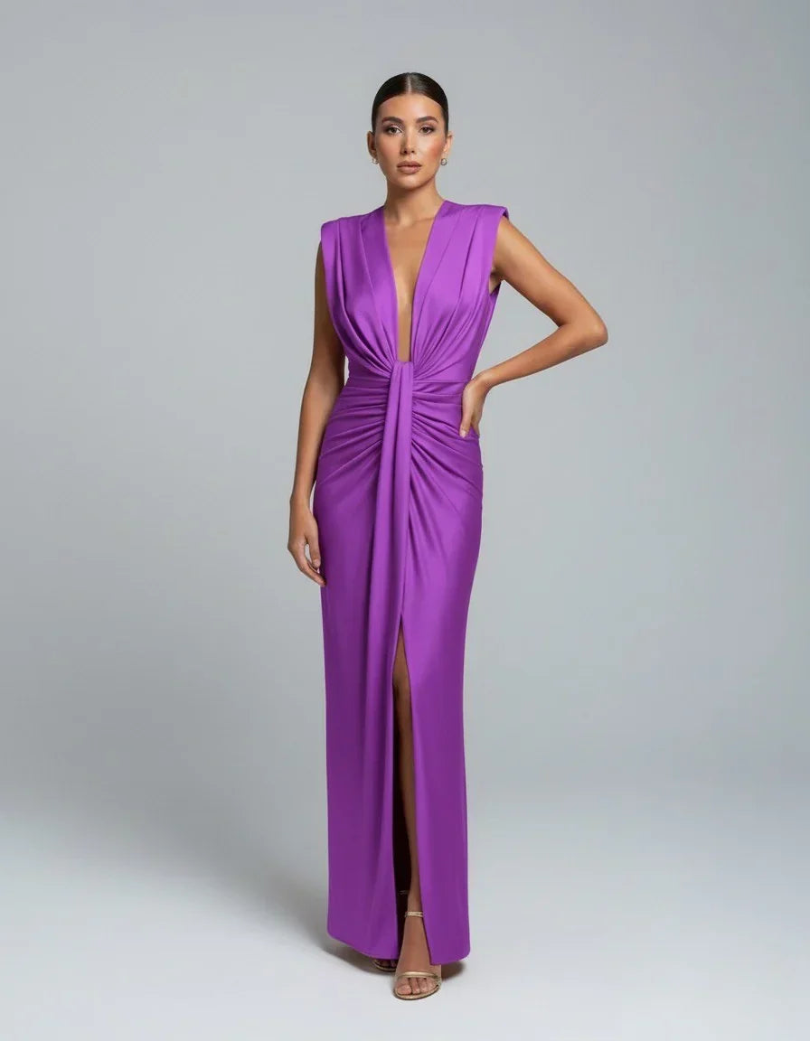 Sienna Ruched Maxi Dress