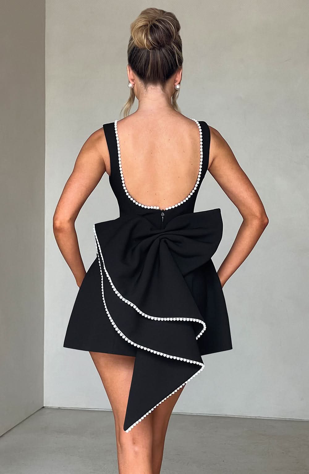 Victoria Bow Mini Dress