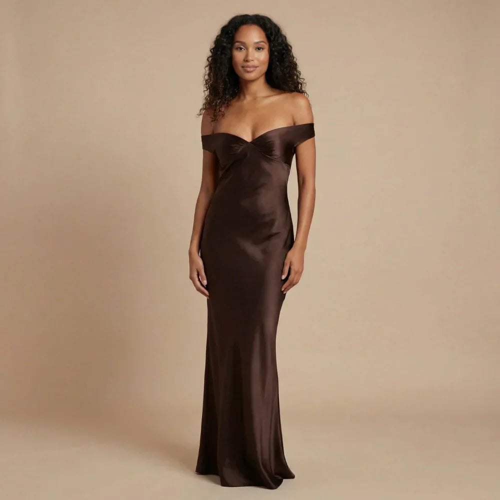 Gabrielle Ruched Maxi Dress