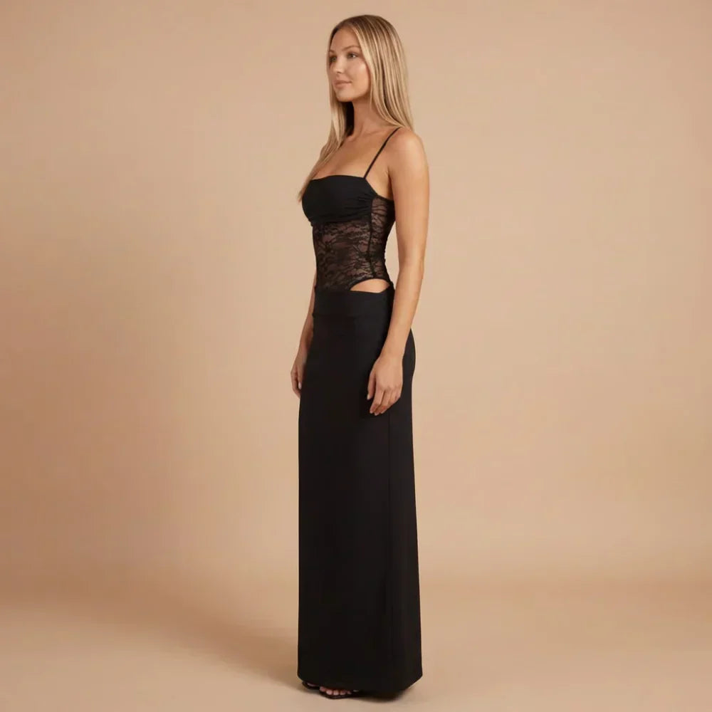 Alessandra Mesh Maxi Dress