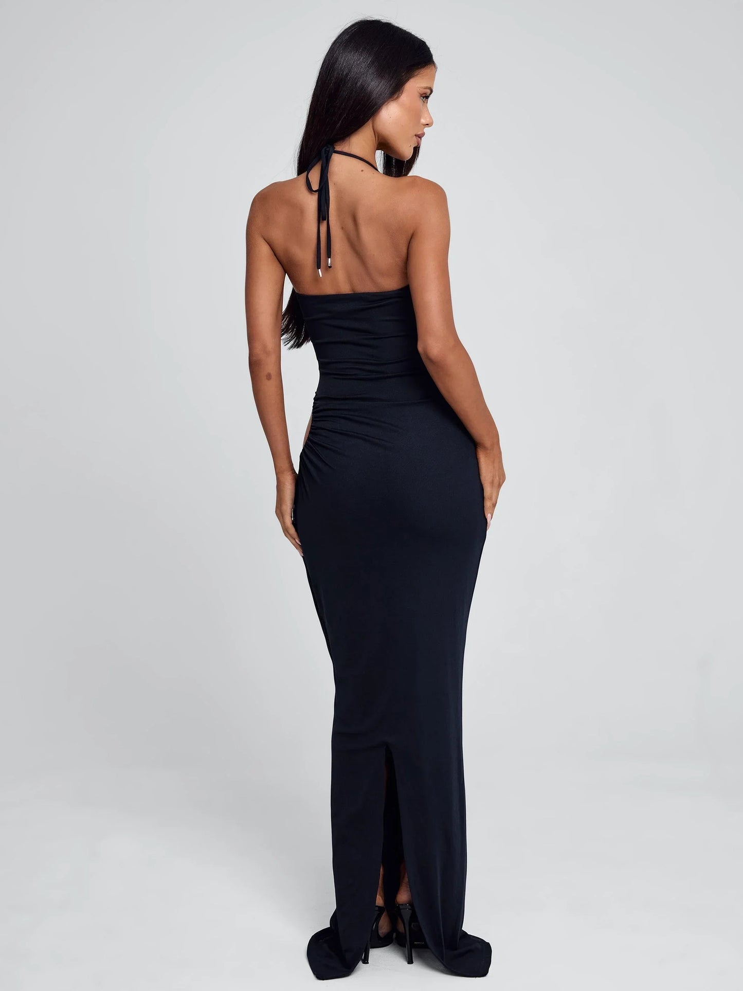 Mutia Navy Maxi Dress