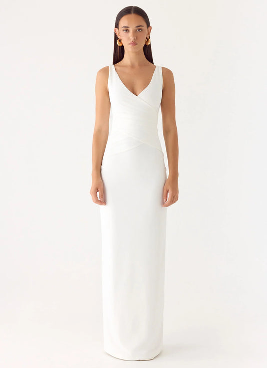 Nerine Maxi Dress White