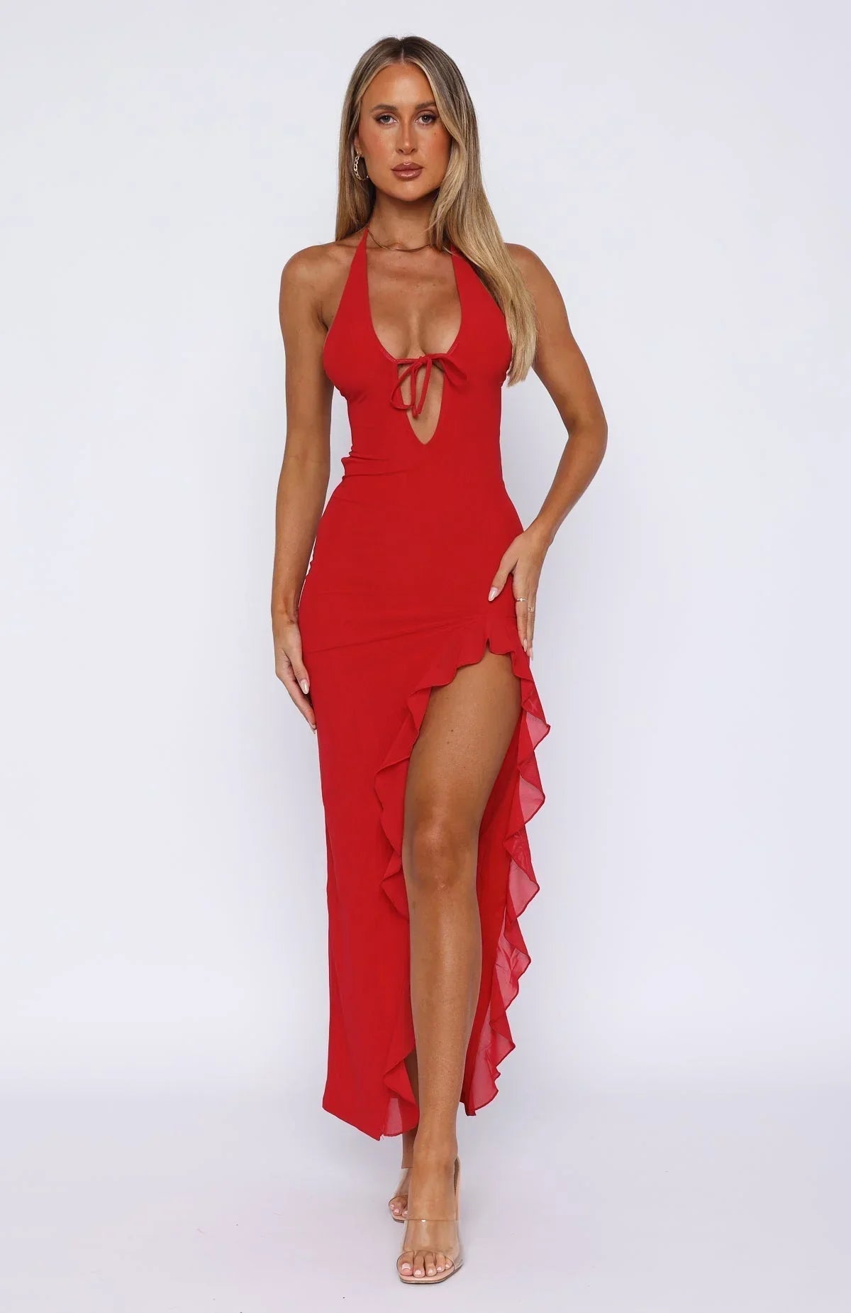 Cherry Flame Maxi Dress