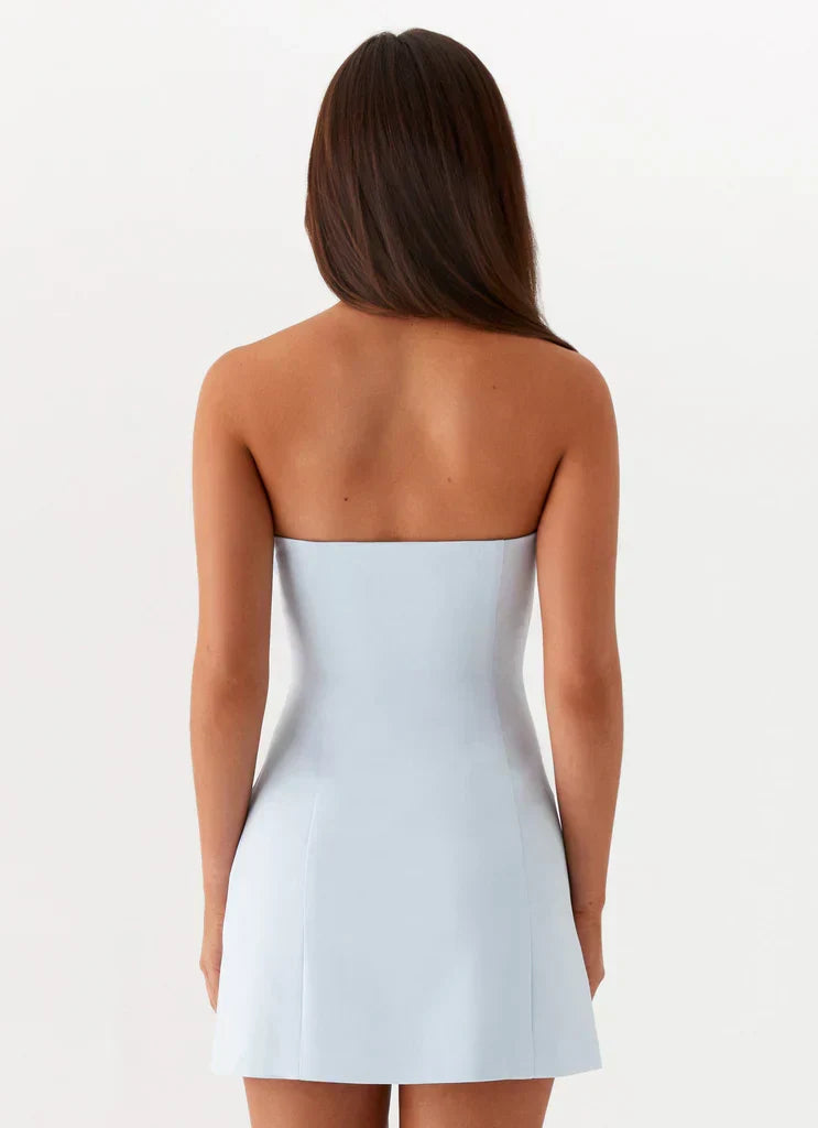Peppermayo Exclusive - Patsie Strapless Mini Dress - Blue
