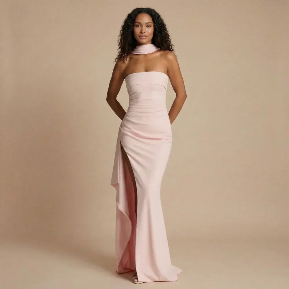 Vienna Ruched Maxi Dress