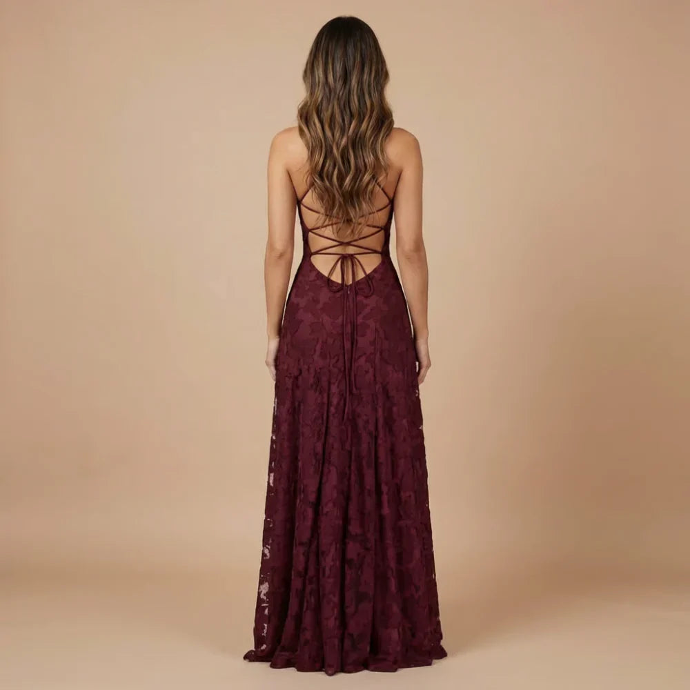 Floral Lace Maxi Dress