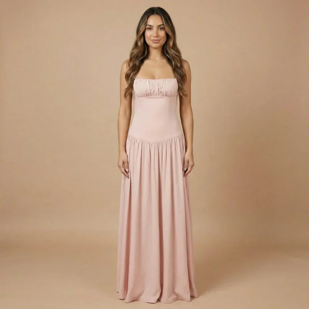 Margot Ruched Maxi Dress