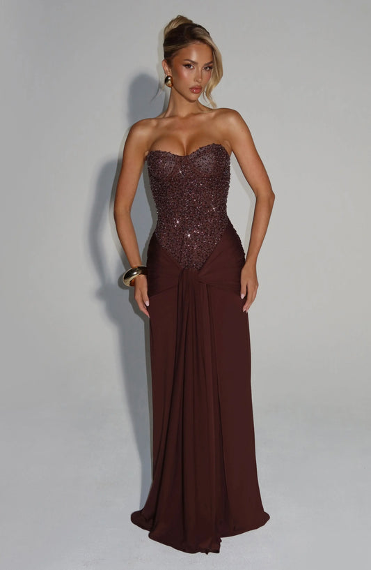 Arabella Sequin Maxi Dress
