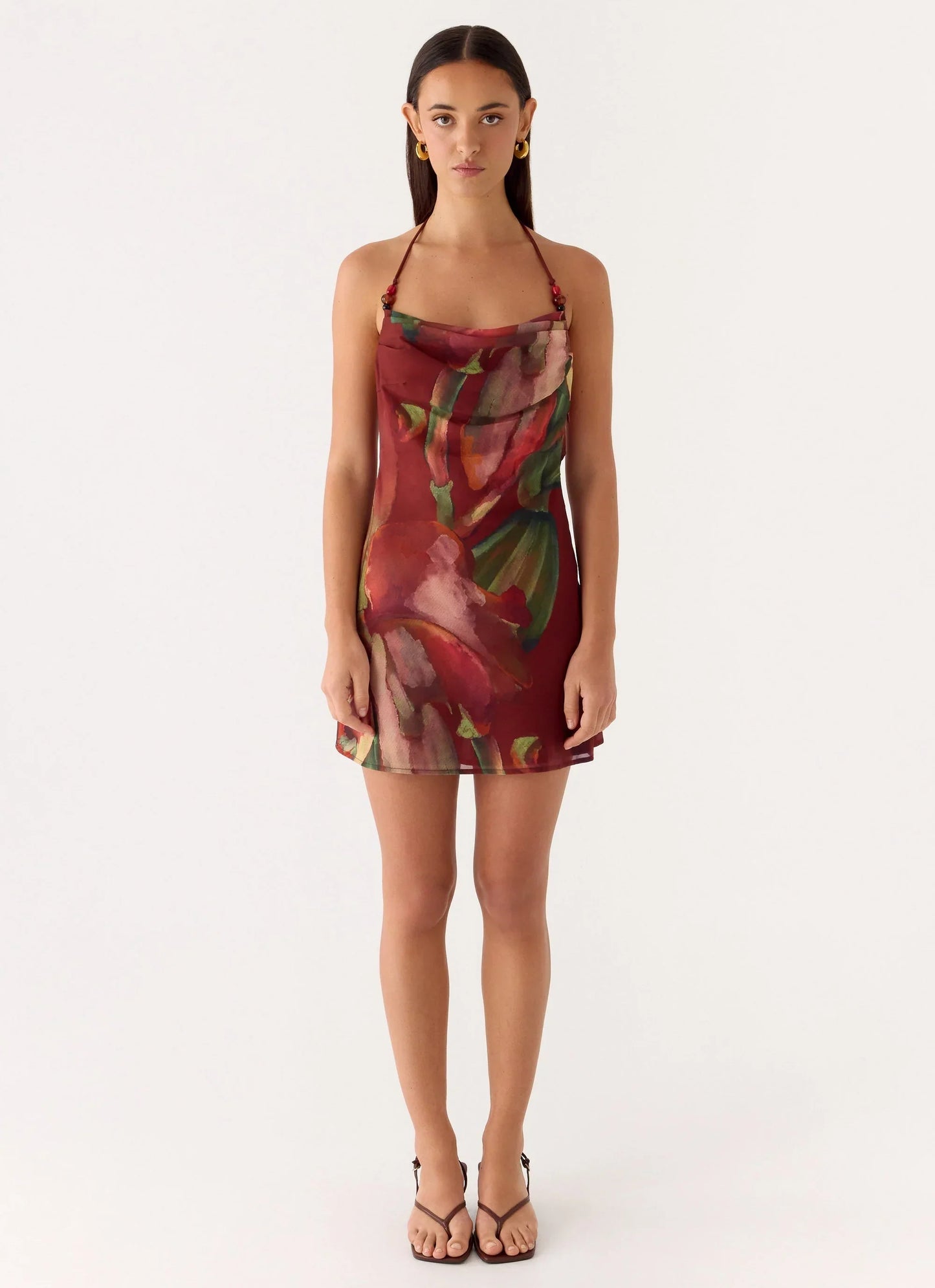 Camilla Cowl Mini Dress Cuba
