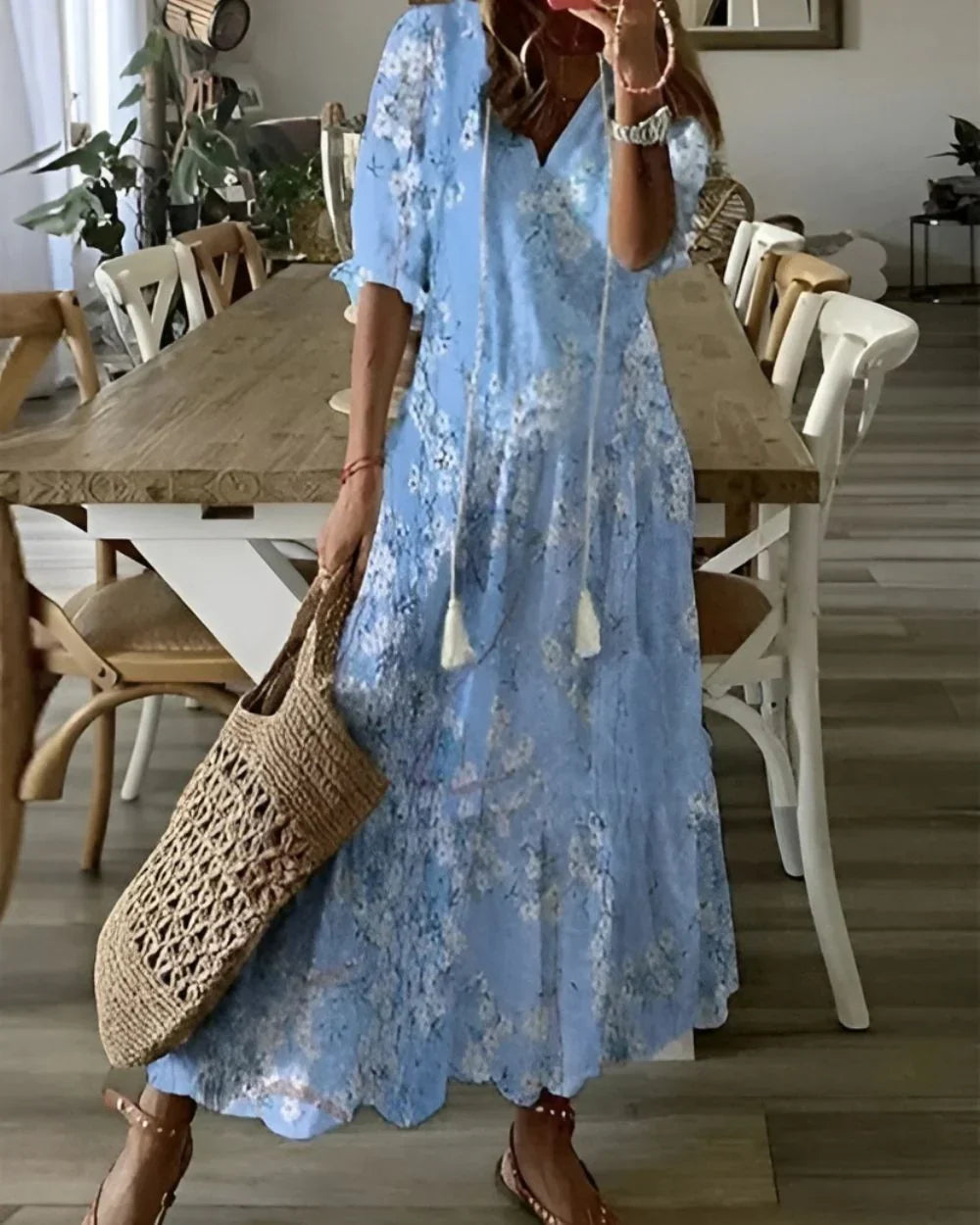 Natasha Printed Maxi Dress