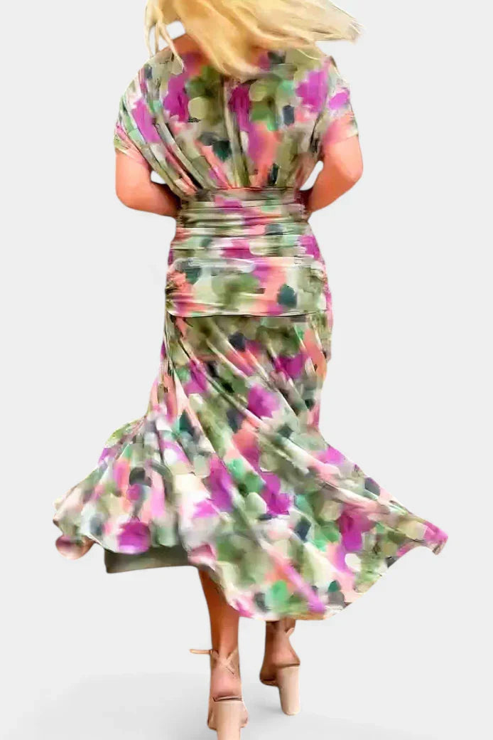 Evangeline Ruched Maxi Dress