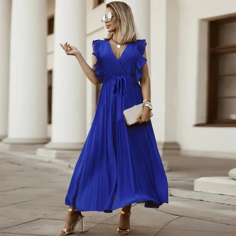 Olivia Ruffle Maxi Dress
