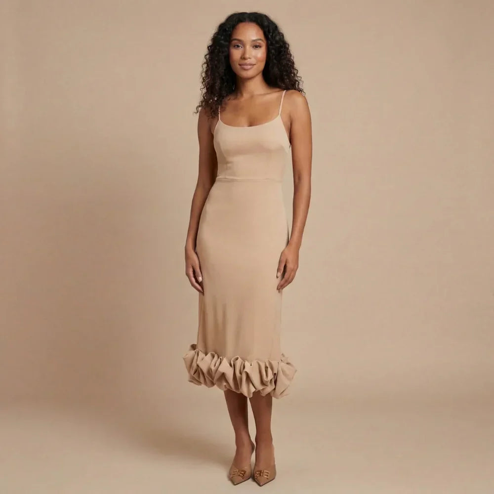 Isla Ruffle Midi Dress
