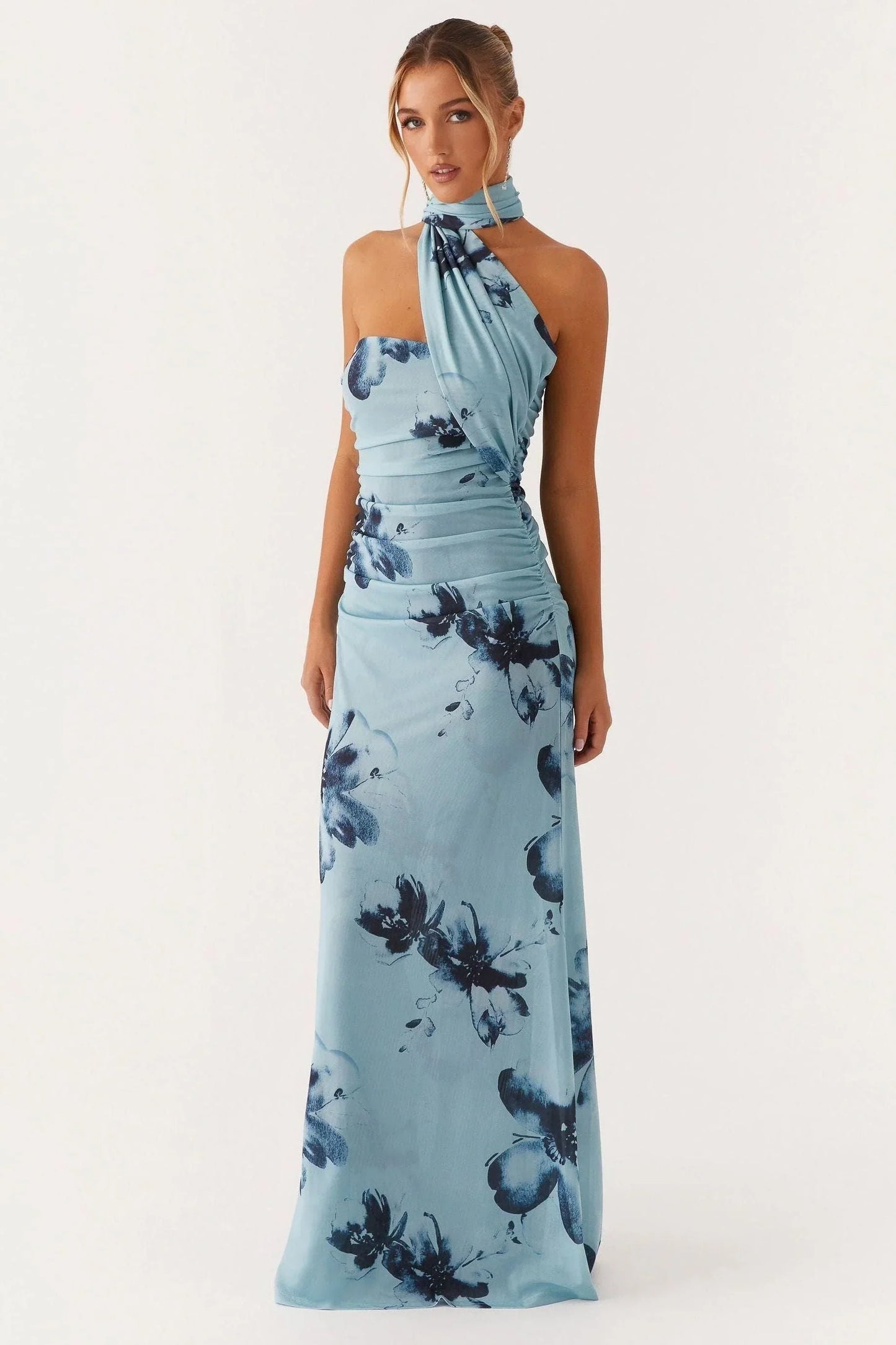 Isla Ruched Maxi Dress