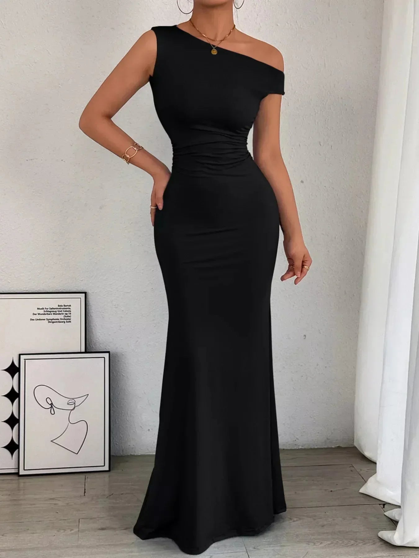 Sienna Ruched Maxi Dress