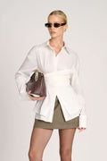 Sienna Ruched Collared Top