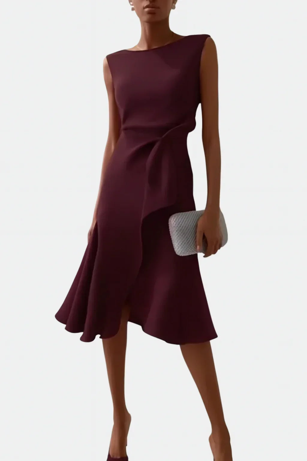 Iris Ruffle Midi Dress