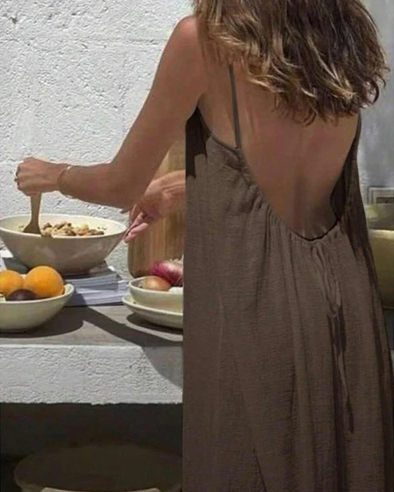 Sienna Backless Maxi Dress