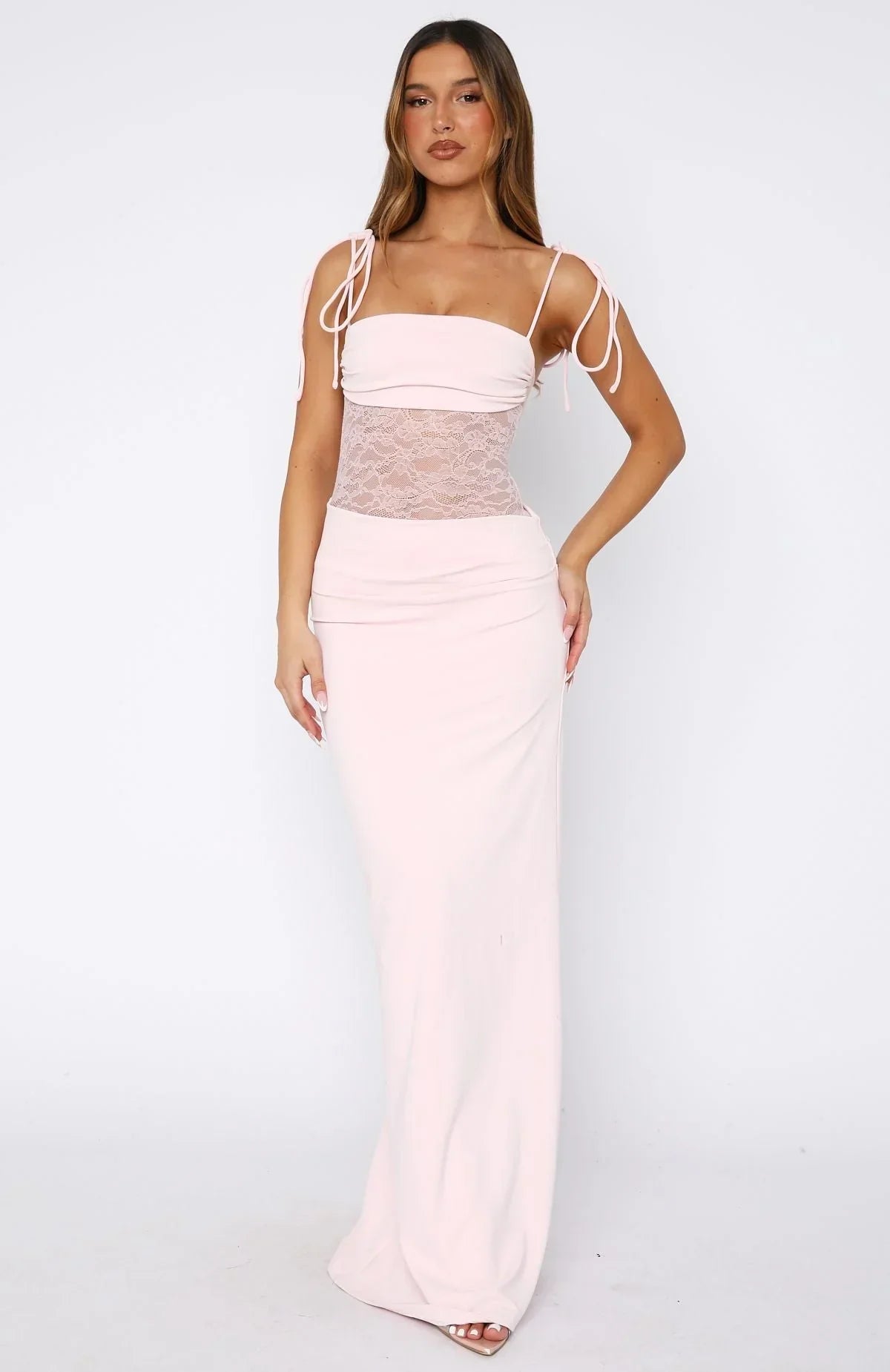 Blush Petal Maxi Dress