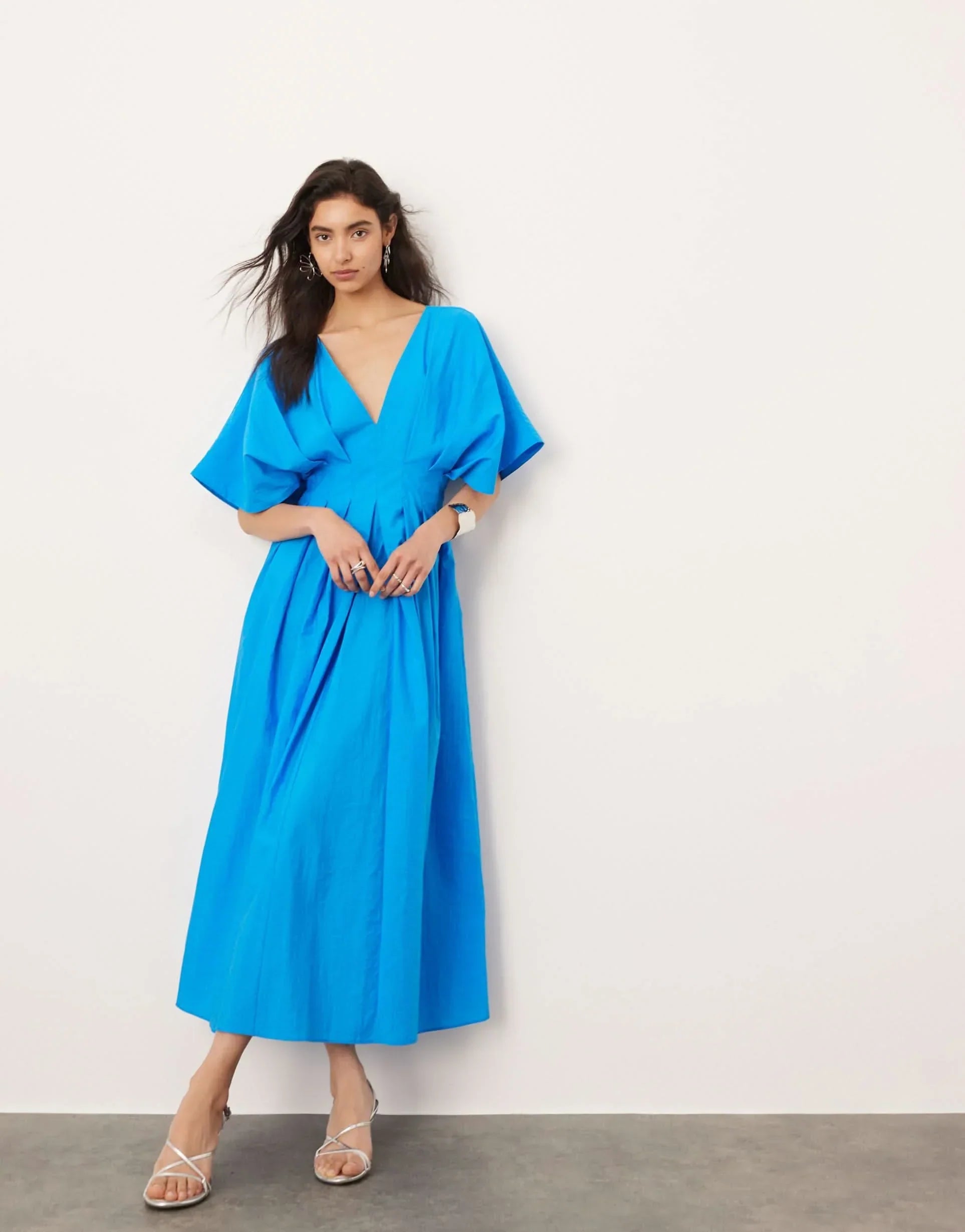 Adeline Pleated Midi Dress
