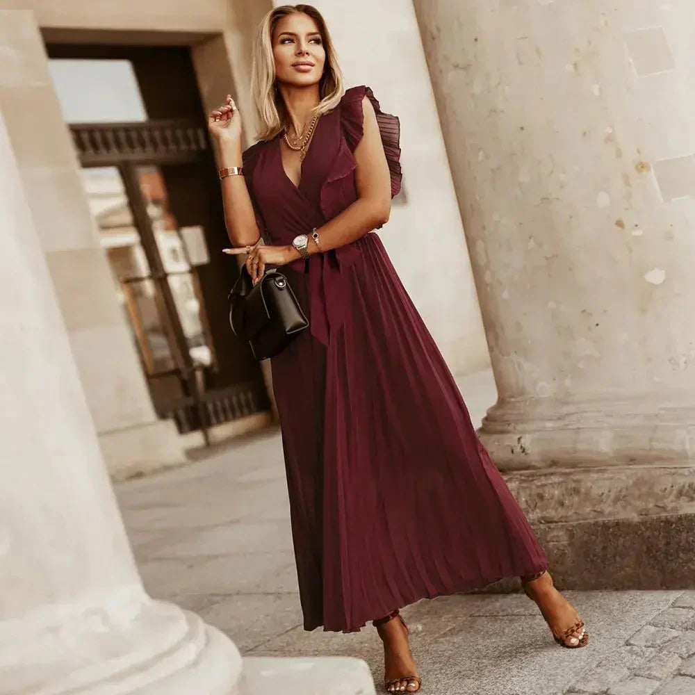 Olivia Ruffle Maxi Dress