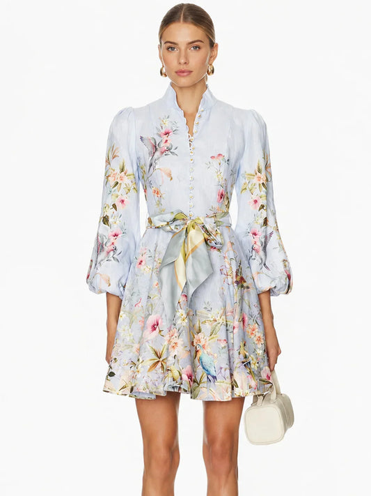 Rebellion Button Mini Dress