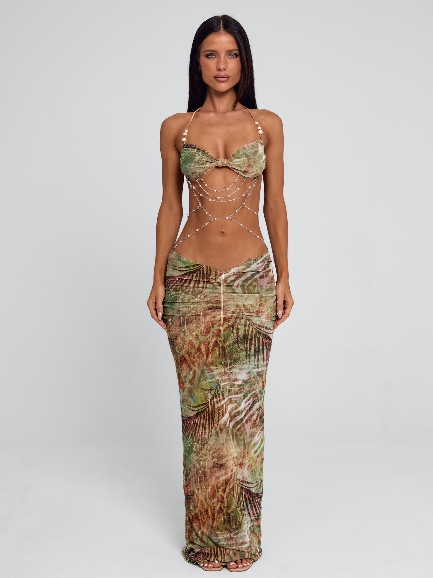 Caterina Sage Maxi Dress