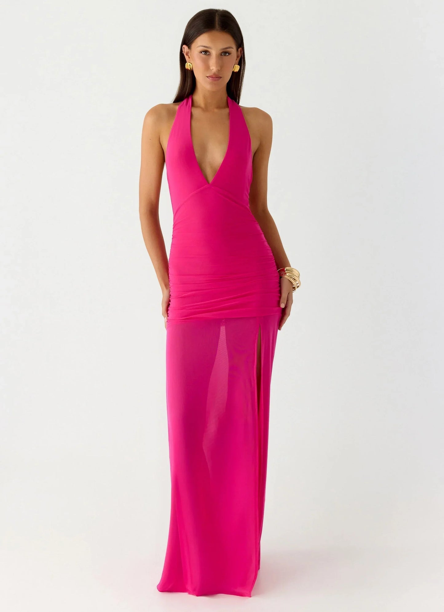 Island Muse Maxi Dress Fuchsia