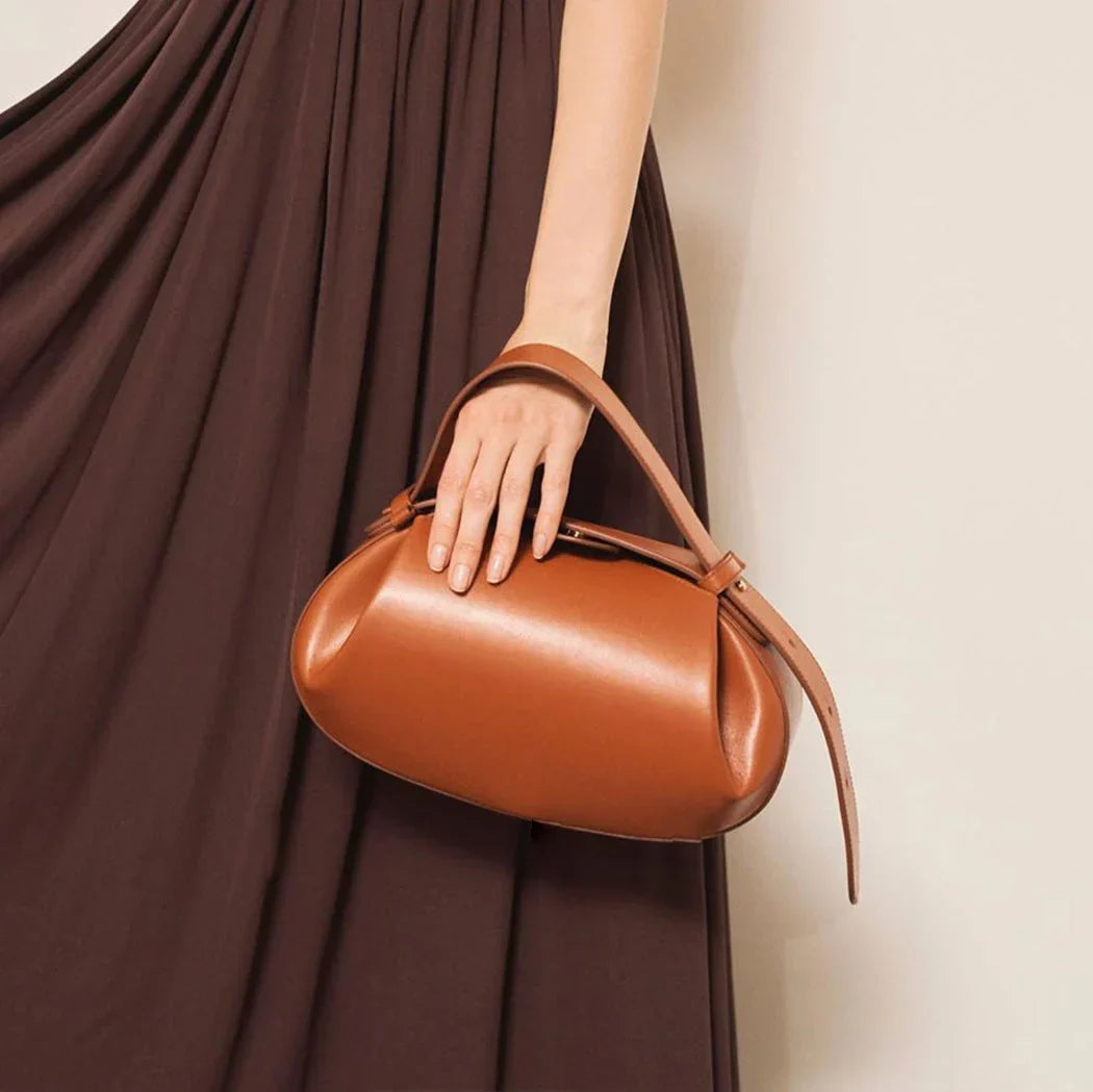 Duttini | Sculptural Round Shoulder Bag, Top Handle