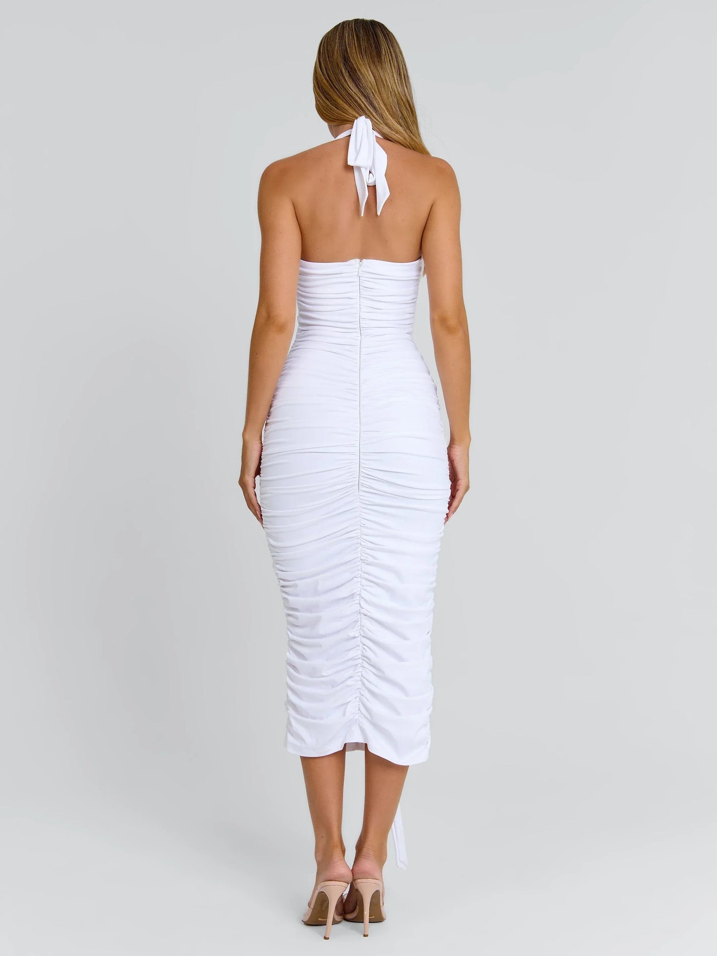 Omery White Midi Dress