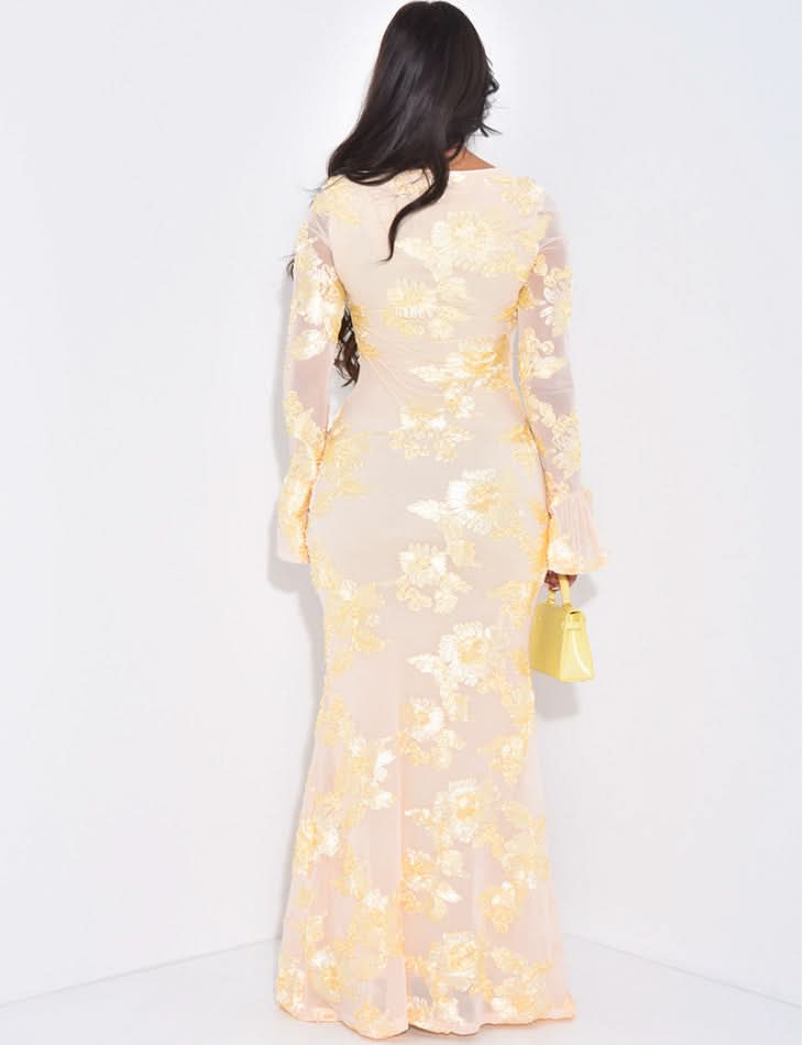 Isabella Sequin Maxi Dress