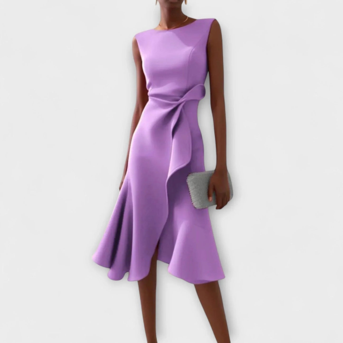 Elena Draped Midi Dress