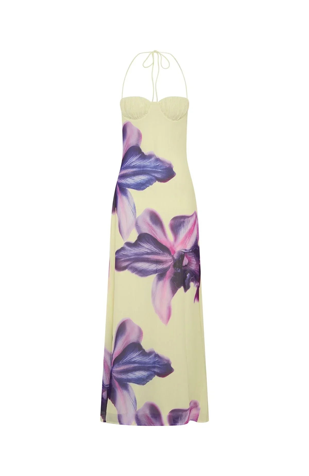 Amethyst Petal Maxi Dress