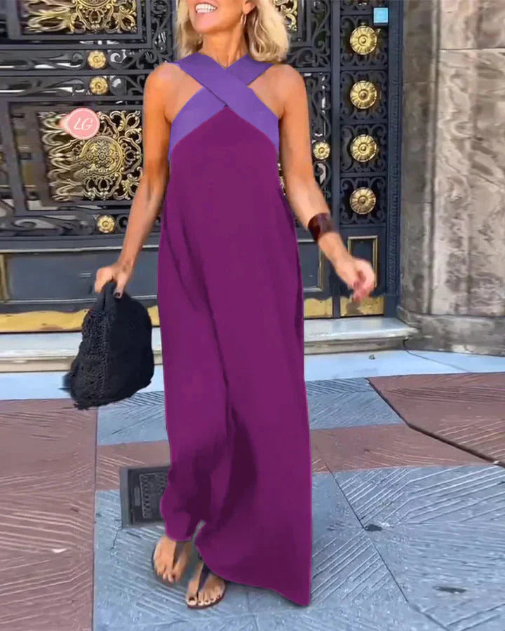 Stella Cross Maxi Dress