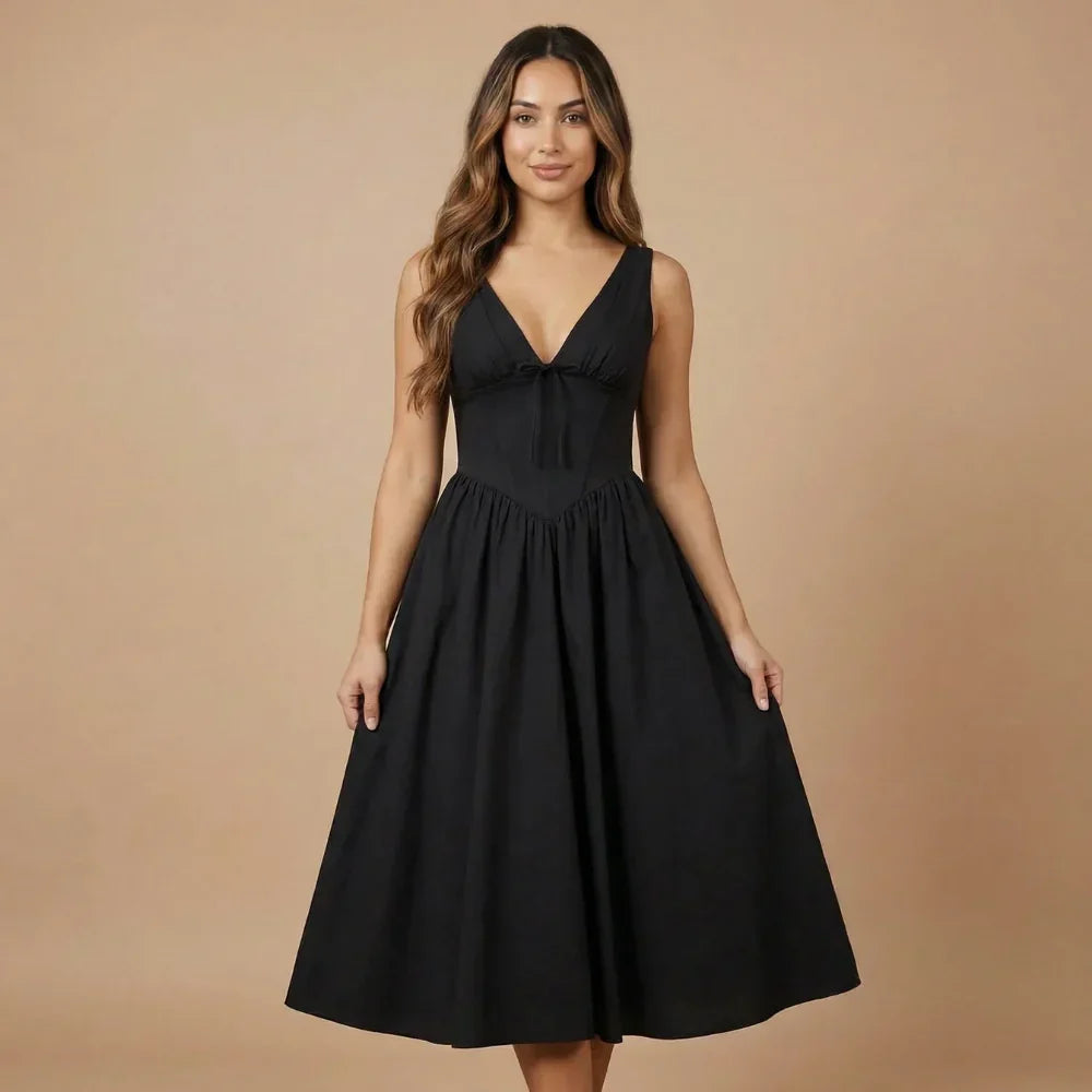 Rosalie Corset Midi Dress