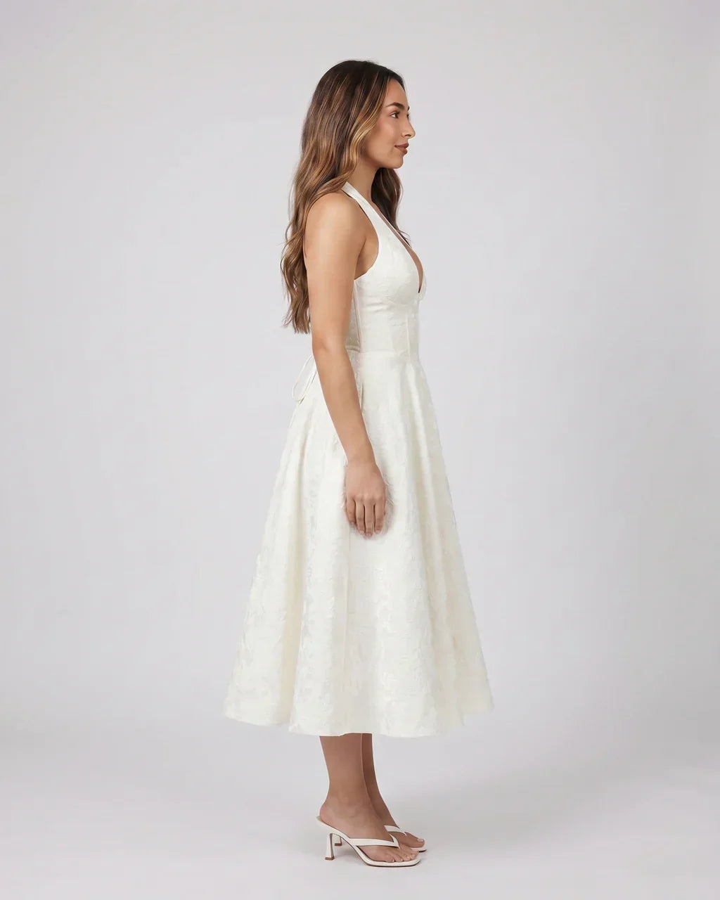 Sienna Jacquard Midi Dress