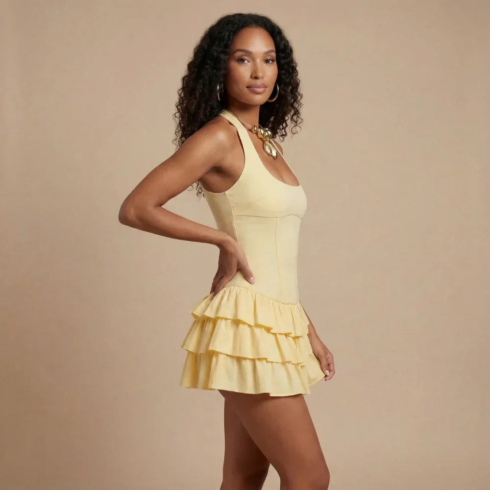 Helena Ruffle Mini Dress