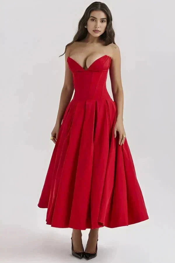 Scarlett Corset Midi Dress